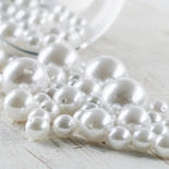 Assorted Jumbo White Faux Pearls