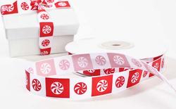 Peppermint Candy Satin Ribbon - 20 yards