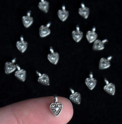 Decorative Metal Heart Charms