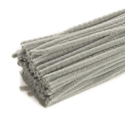 Grey Pipe Cleaner Chenille Stems