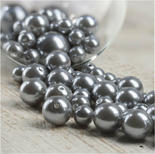 Silver Faux Pearl Beads