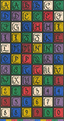 DJ Inkers Hertiage Alphabet and Numbers Card Stock Stickers