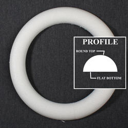 10 x 1.75 12 x 1.75 14 x 1.75 Inches Extruded Styrofoam Wreath Craft Variety Pack of 3 Sizes