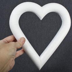 Polystyrene Foam Wreath DIY Supplies for Craft Projects and Wedding Decorations White 2.6 x 2.5 x 0.5 Inches Extruded Heart Wreath Foam 36-Count Heart Shaped Foam Wreath Foam Wreath Form 