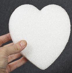 White Foam Heart Sheet