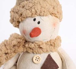 Whimsical Snowman with Scarf and Hat - Primitive Dolls - Primitive ...