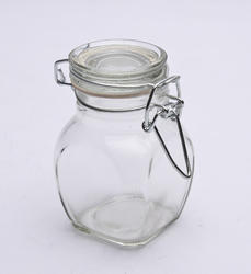 Hinged-Lid Glass Favor Jars