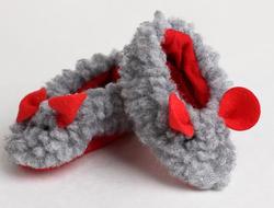 Doll Fuzzy Mouse Slippers