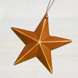 Rusty Tin Barn Star Ornament