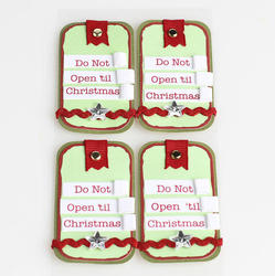 Paper Bliss "Do not Open 'til Christmas" Stickers