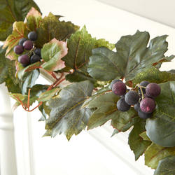Artificial Grape Leaf Garland