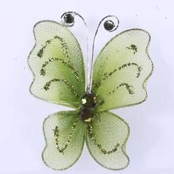 Sage Nylon Artificial Butterflies