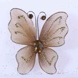 Brown Nylon Artificial Butterflies
