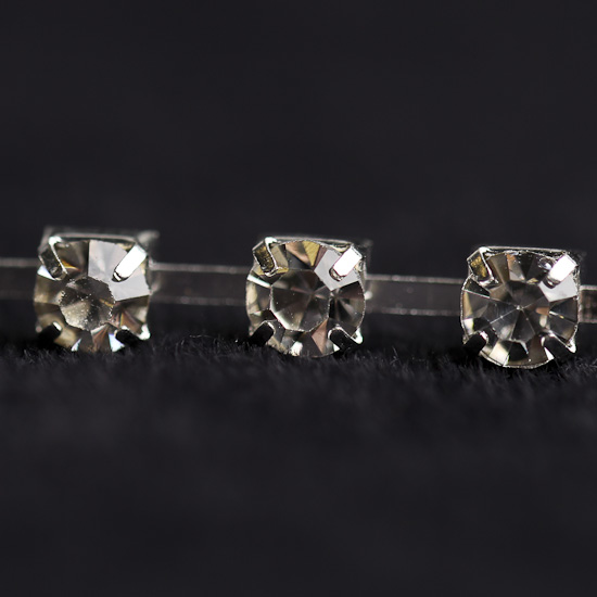 Glass Rhinestone Chain Trim - Rhinestones - Jewelry Making - Craft Supplies