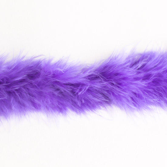 Purple Fluffy Feather Trim - 4 feet - Feathers & Boas - Basic Craft ...