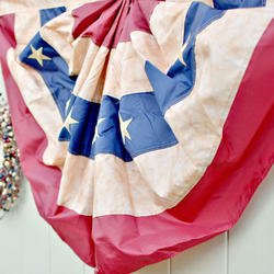 Antiqued American Flag Bunting