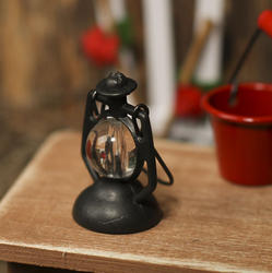 Miniature Black Plastic Lantern