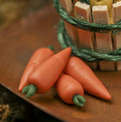 Miniature Clay Dough Carrots