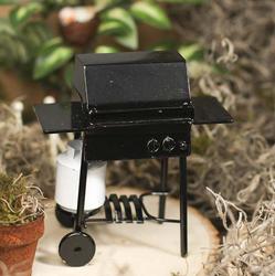 1:12 Dollhouse Miniature Black BBQ Grill Dollhouse Garden Outdoor Accessory TS
