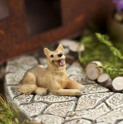 Miniature Dollhouse FAIRY GARDEN Accessories ~ Mini German Shepherd Dog Figurine 