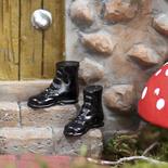 Miniature Black Garden Work Boots