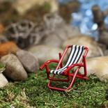 Dollhouse Miniature Beach Lounge Chair