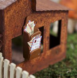 Miniature Dollhouse Letter and Mail Holder