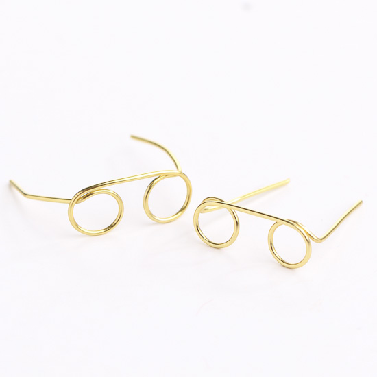 Dollhouse Miniature Gold Wire Eyeglasses - Fairy Garden Supplies ...