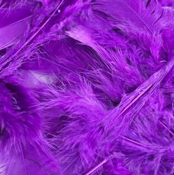 Purple Natural Loose Turkey Feathers