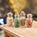 Miniature Spice and Seed Glass Jars