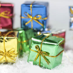 Miniature Assorted Foil Gift Boxes