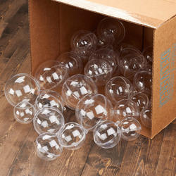 Assorted Acrylic Fillable Ball Ornaments