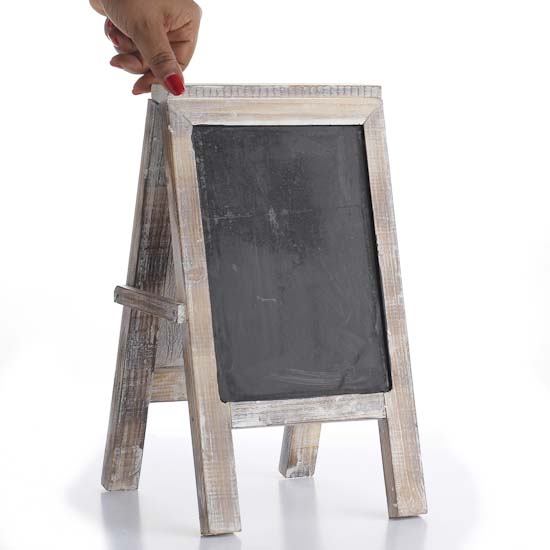 Distressed Wooden Chalkboard Easel - Mini Chalkboards 