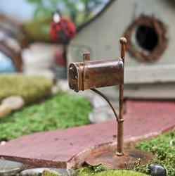 Miniature Rusty Tin Mailbox