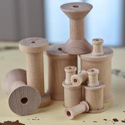 Assorted Size Wooden Spools
