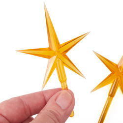 Gold Acrylic Star Tree Toppers