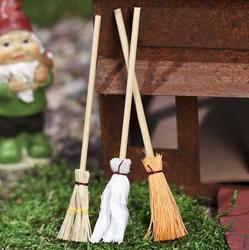 Miniature Brooms and Mop Set