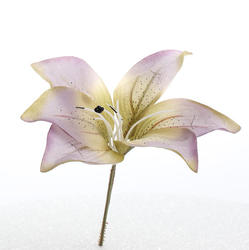 Lavender and Sage Artificial Tiger Lily Pick