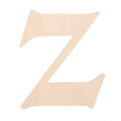 Unfinished Wood Fancy Letter Z