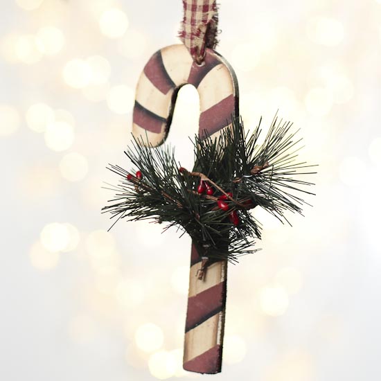 Rustic Wood Candy Cane Ornament Christmas Ornaments Christmas And Winter Holiday Crafts Factory Direct Craft