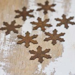 Rusty Tin Snowflakes