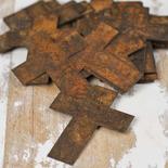 Bulk Primitive Rusty Tin Crosses
