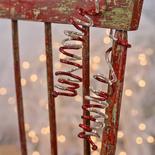 Vintage Red and Silver Stretchable Coil Garland