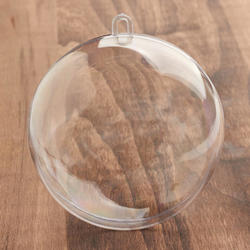 100mm Clear Acrylic Fillable Ball Ornament