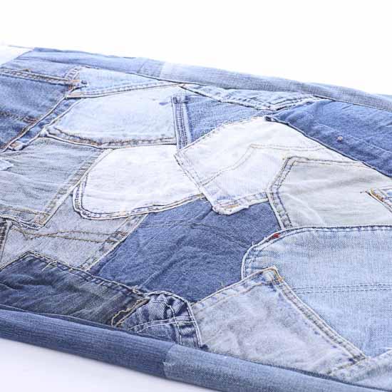 Patchwork Denim Jean Rug - Textiles and Linens - Home Decor