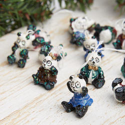 Miniature Panda Bear Ornaments