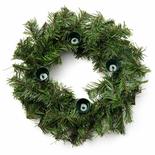 Artificial Evergreen Pine Christmas Advent Candle Holder Wreath