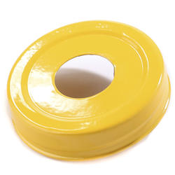 Yellow Enamelware Mason Jar Lid