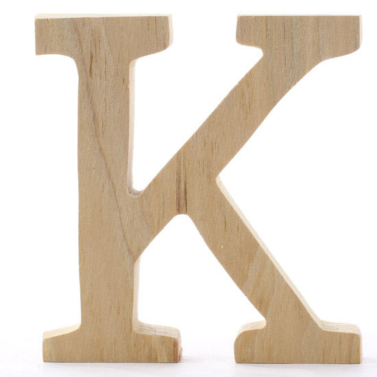 Standing Wooden Letter K - Word and Letter Cutouts - Wood Crafts ...