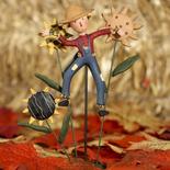 Scarecrow and Sunflowers Figurine